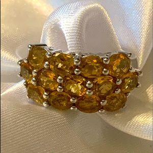 Santa Ana Madeira Citrine Gemstone Ring Set in 925 Sterling Silver
